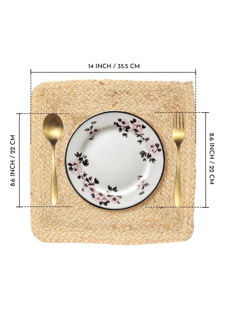 Raymond Handmade Jute Placemat –  eco-friendly, durable jute mat. Perfect for dining, decor, or gifting! 35 CM, 14 INCH - 4 Pcs Set  - Image 4