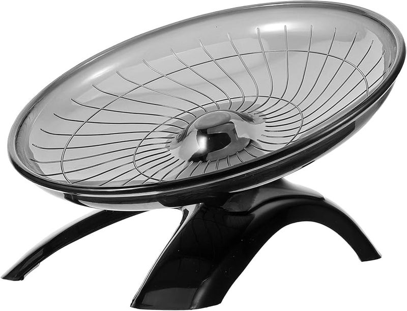 Large Silent Hamster Wheel Black Quiet Exercise Spinner For Chinchilla Gerbil Hedgehog - Image 2