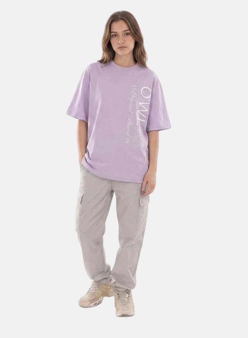 T-shirt Purple-White (19)