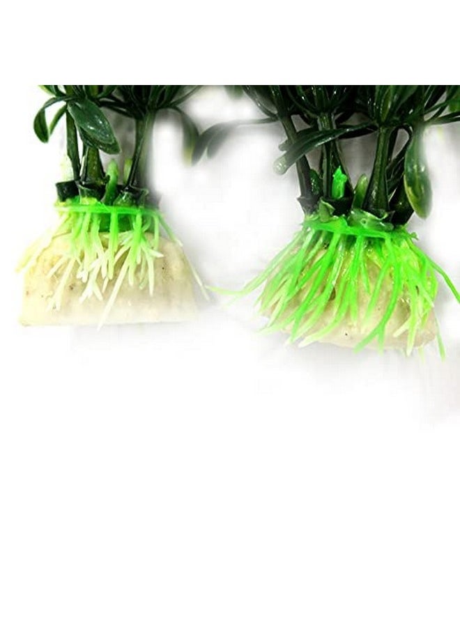 Emily Pets - Artificial Seaweed Water Plants For Aquarium Decorations (Green & Yellow, Pack Of 2) - Image 1