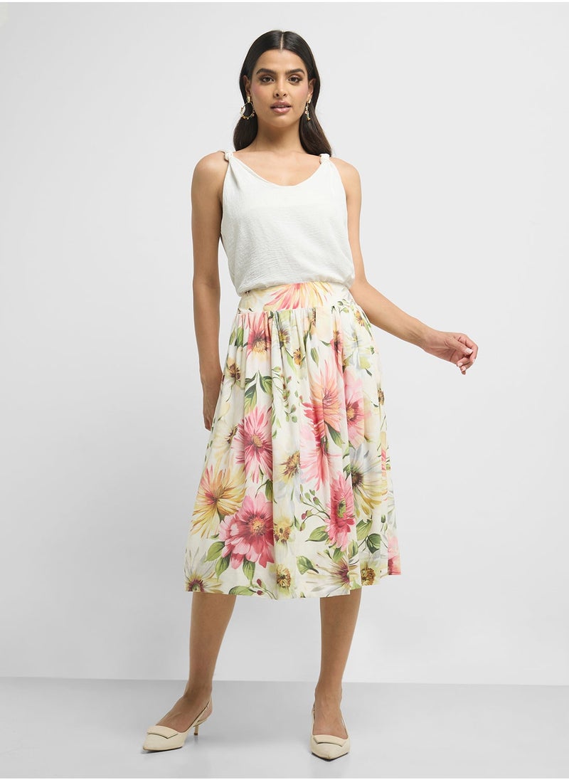 GUESS High Waist Flared Skirt  - Image 4