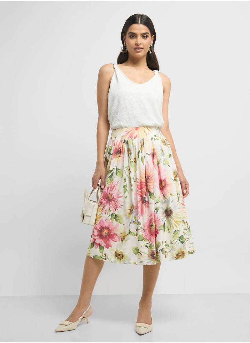 GUESS High Waist Flared Skirt  - Image 3