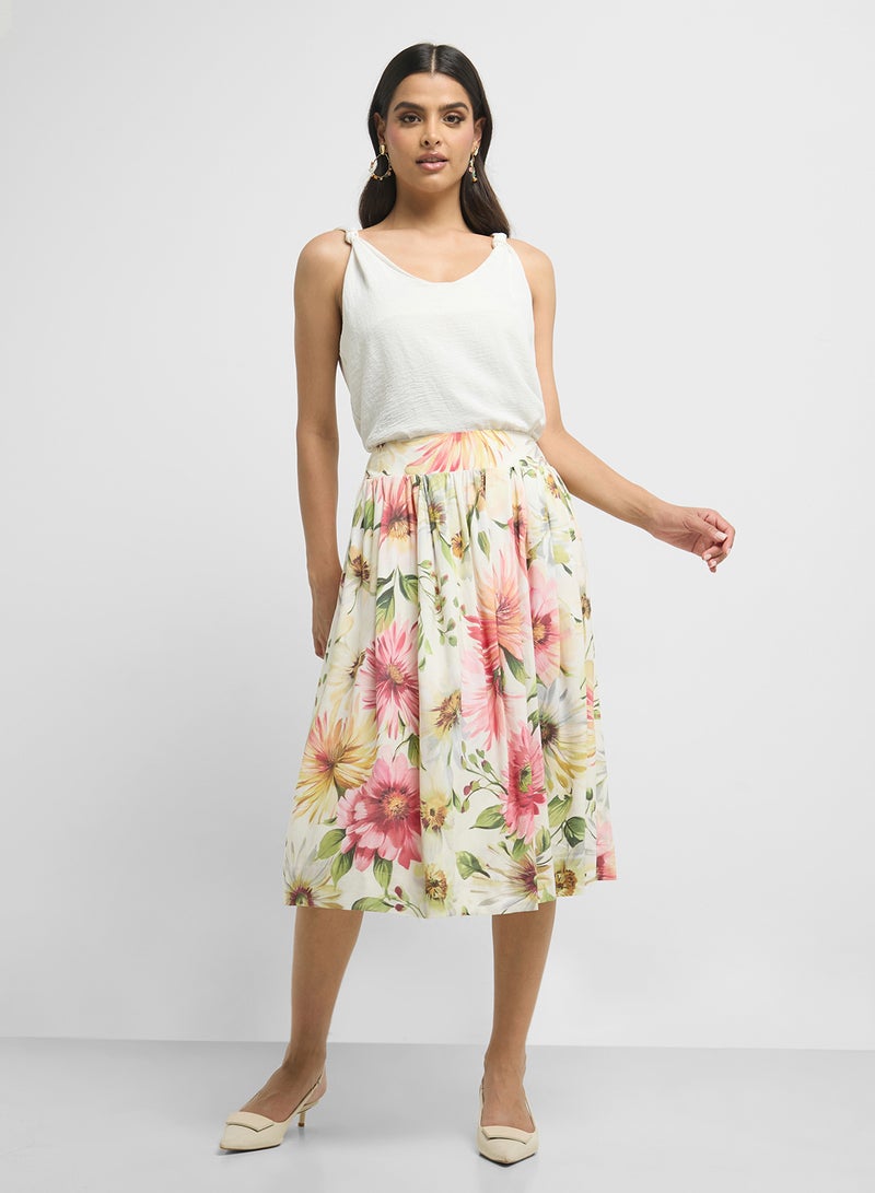 GUESS High Waist Flared Skirt  - Image 1