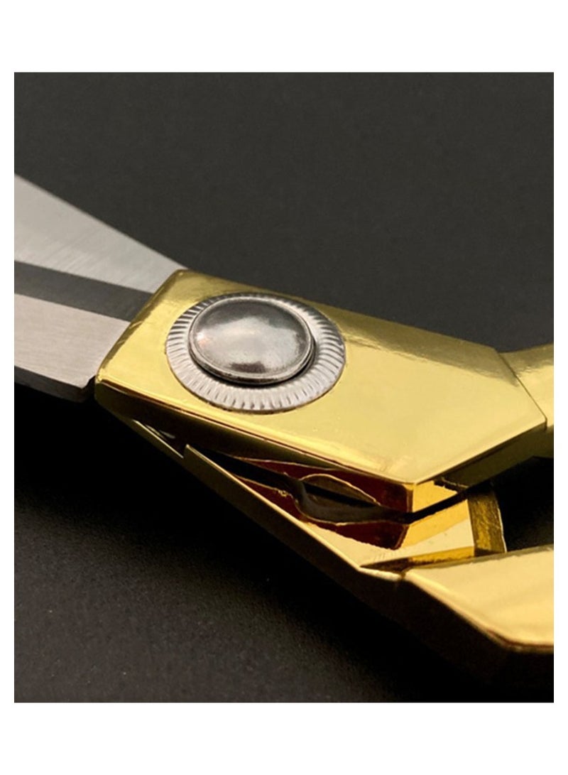 المجلفن سبائك الفولاذ المقاوم للصدأ الخياطة مقص حاد ودائم خياط قطع الملابس المهنية 8 بوصة قطع مقص كبير الموضوع مقص الذهب قطع القماش الجلود المنزلية - Image 4