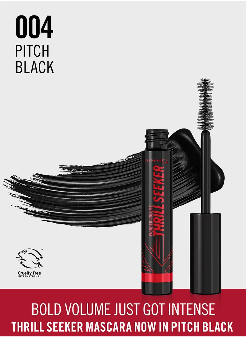 RIMMEL LONDON Wonder'Volume Thrill Seeker Mascara - 004 - Pitch Black, 8ml