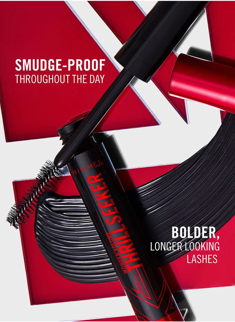 RIMMEL LONDON Wonder'Volume Thrill Seeker Mascara - 004 - Pitch Black, 8ml