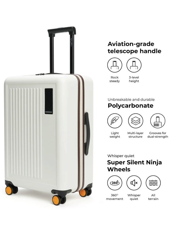 Mokobara MOKOBARA The Transit Luggage Poly-Carbonate Hard Sided 8 Silent Ninja Wheels for Travelling (Still Loading Brownray, Cabin)  - Image 4