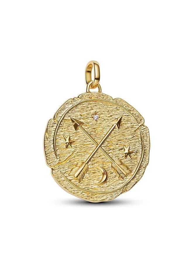 PANDORA Crossing Arrows Oversized Medallion Charm