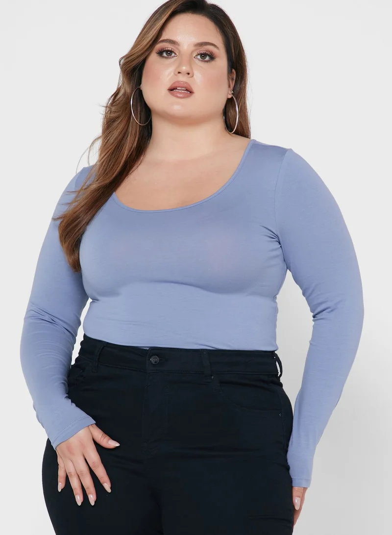 Vero Moda Curve Crew Neck Top