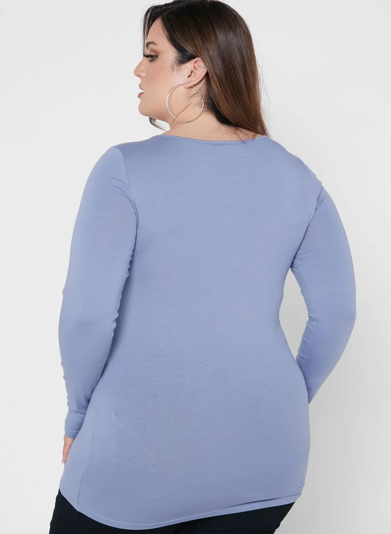 Vero Moda Curve Crew Neck Top