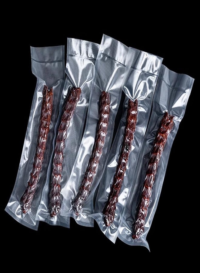 MITOB 100 Pack Clear Vacuum Bags 3.9x13.8 inch inch (Inside Size 3.5x13.3 inch) for Food Saver Flat Open Top Embossed Vacuum Sealer Bag Food Storage Packaging Pouch with Tear Notch - Image 2