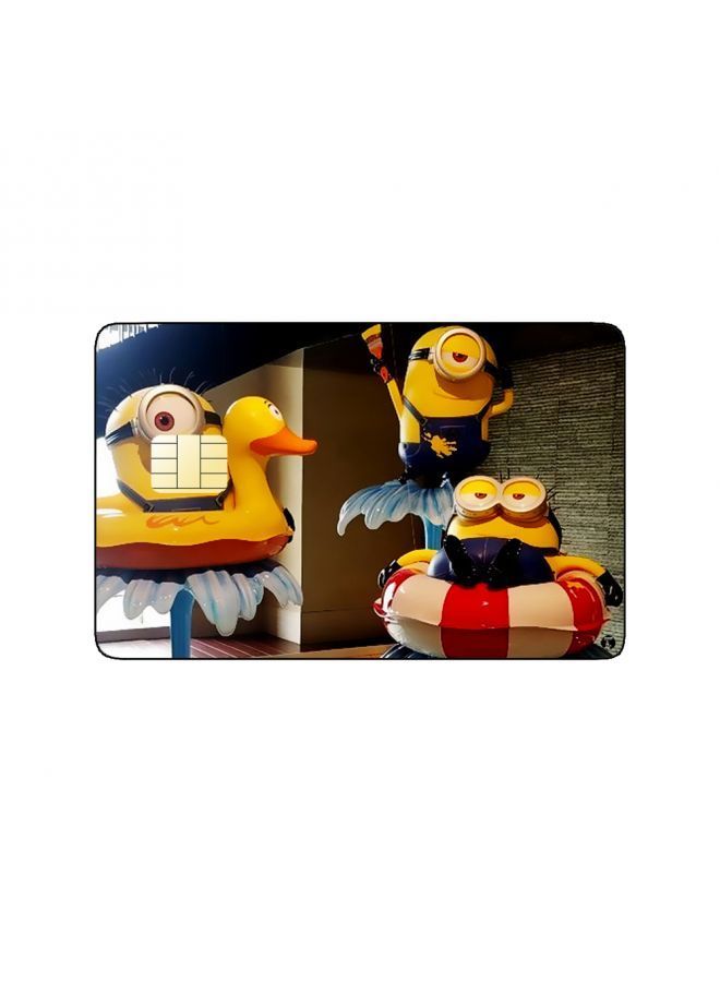 RKN PRINTED BANK CARD STICKER Animation The Minions From Despicable Me By Illumination - Image 1