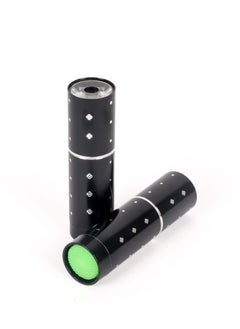 LUSTER 2pc An elegant small flashlight in the shape of a lipstick with a hanger,black  - Image 1