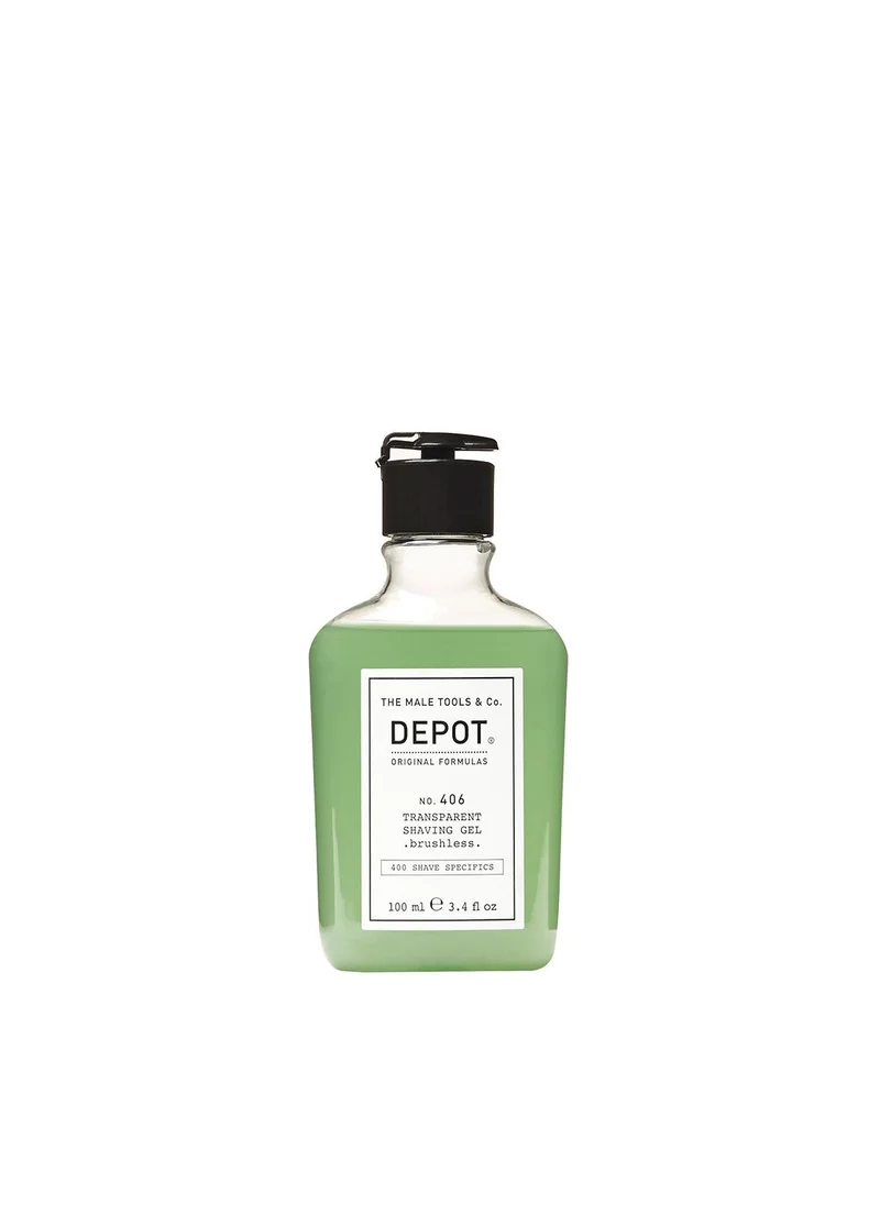 ديبوت Depot No. 406 Transparent Shaving Gel Brushless 100ml