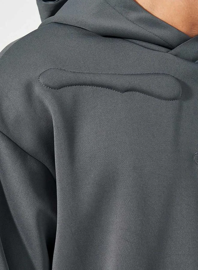 Styli Premium Boxy Scuba Hoodie with Back Quilting