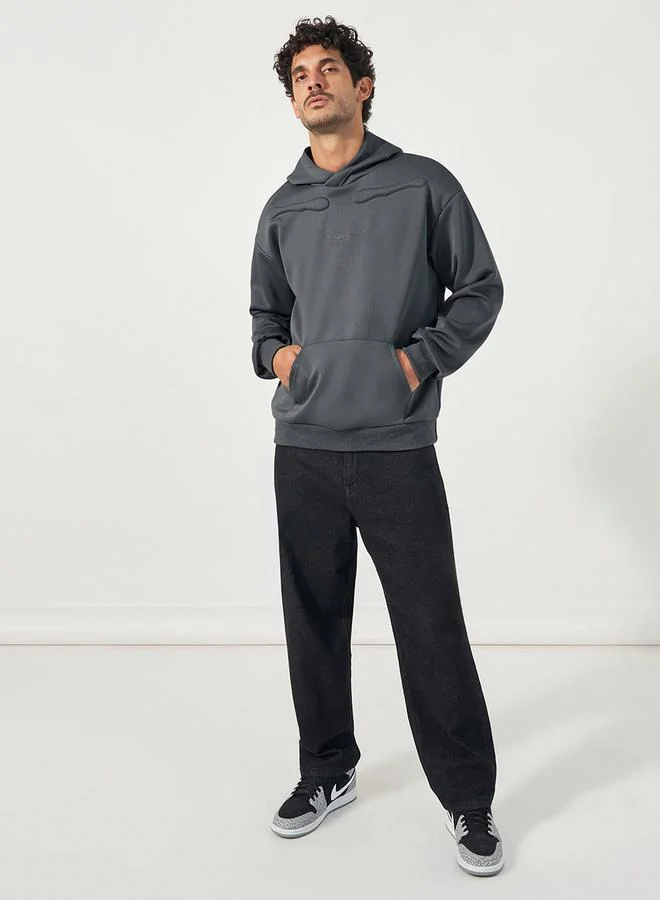 Styli Premium Boxy Scuba Hoodie with Back Quilting
