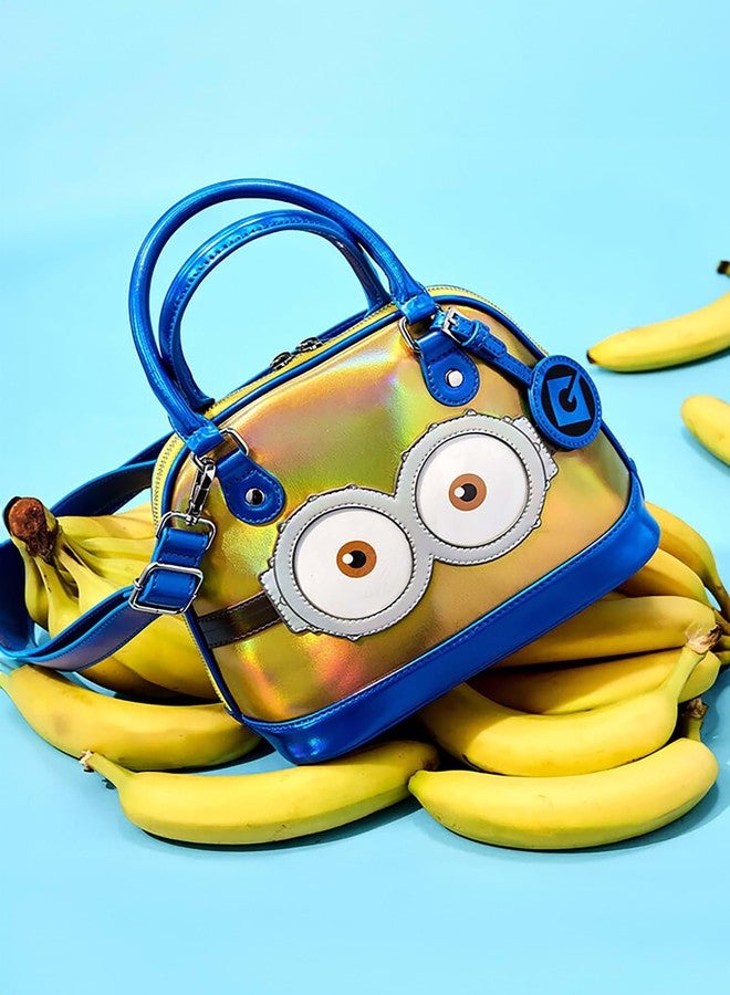 Loungefly Despicable Me Minions Crossbody Bag | Blue & Iridescent Yellow Cosplay Minions Accessories Standard - Image 2