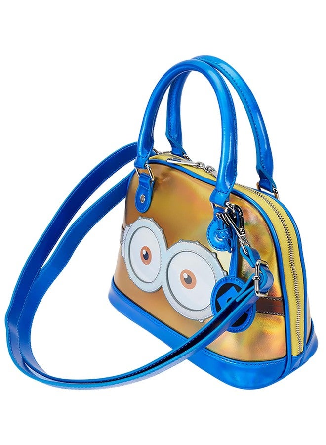 Loungefly Despicable Me Minions Crossbody Bag | Blue & Iridescent Yellow Cosplay Minions Accessories Standard - Image 4