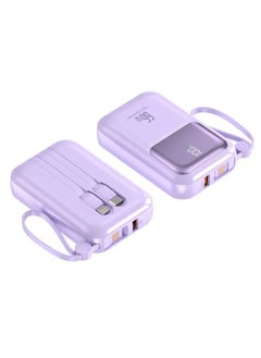 xinzhen PB-180 10000mAh Power Bank Wireless Quick Charging and Portable Design Purple  - Image 2