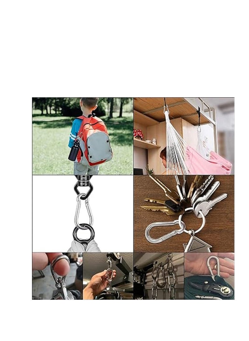 Carabiner Clip Heavy Duty Stainless Steel Spring Buckle Hook  - Image 3