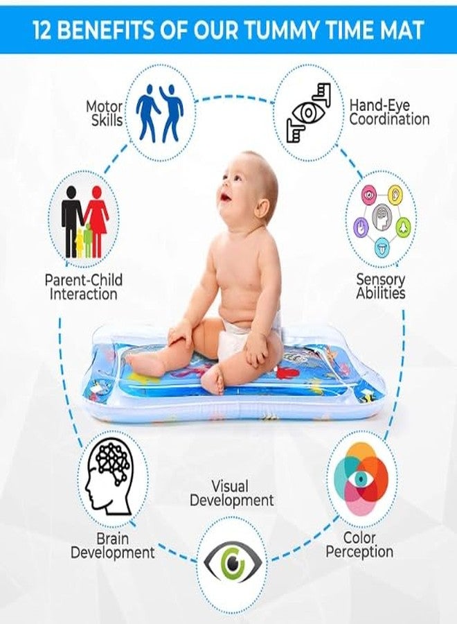 A4ARRIYAN Baby Play Mat for Infants | Tummy Time Activity Toy for 6 to 12 Months Babies | Foldable Soft Crawling Slapped Mat with inbuilt Toys & Sensory Learning Activities - Image 4