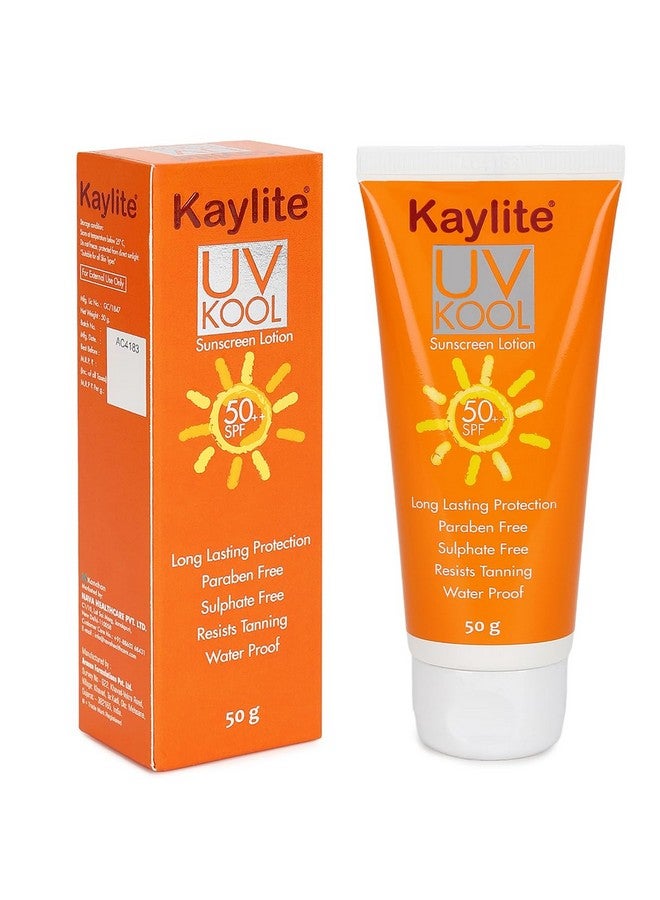 Kaylite Uv Kool Sunscreen Lotion 50++ Spf For All Skin Types | Sunflower Sprout Extract And Tara Fruit Extract For Women And Men | Long Lasting Protection | Dry Skin, No White Cast | (Pack Of 1) - Image 1