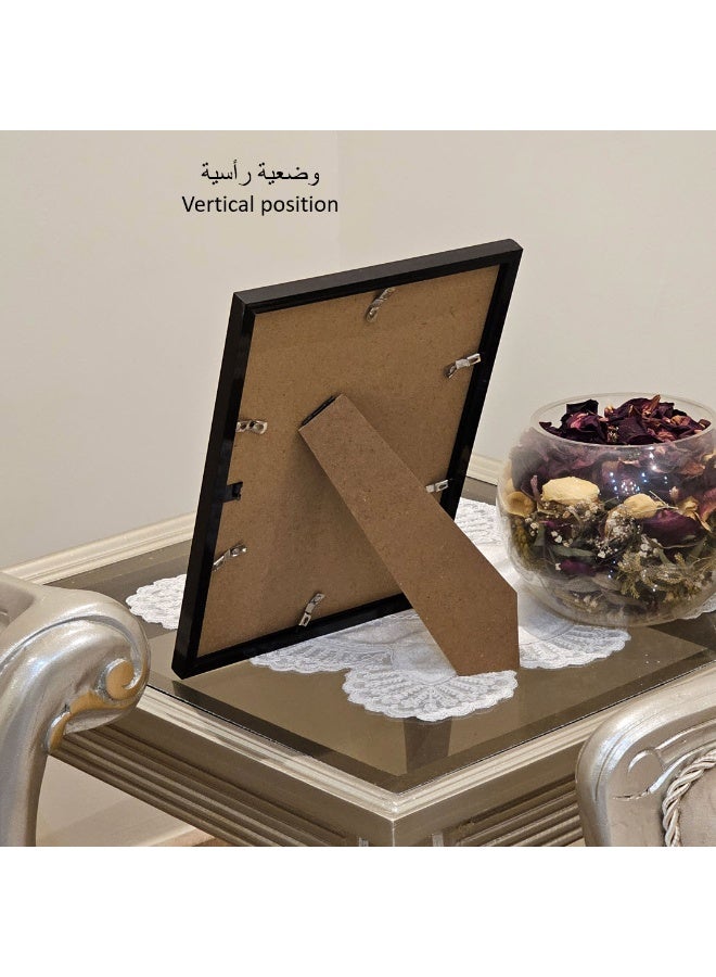 4 × A4 Picture Frame, Elegant Certificate Document Frame for Wall or Tabletop Display - Image 4