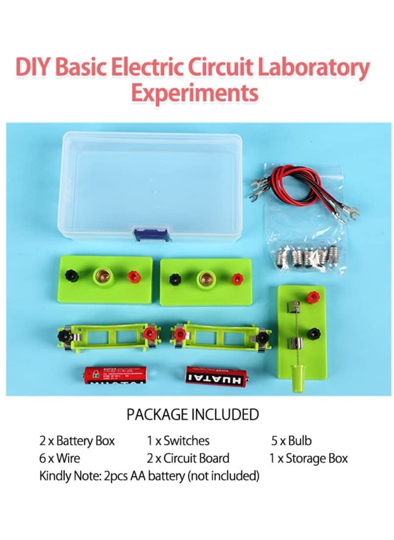 Excefore - Circuit Kits Toys, Physics Electric Circuit Learning Starter Kit, Experiments Beginner Circuit Learning Project, Suitable for Junior Senior High School Students (Series Parallel Circuit) - Image 1