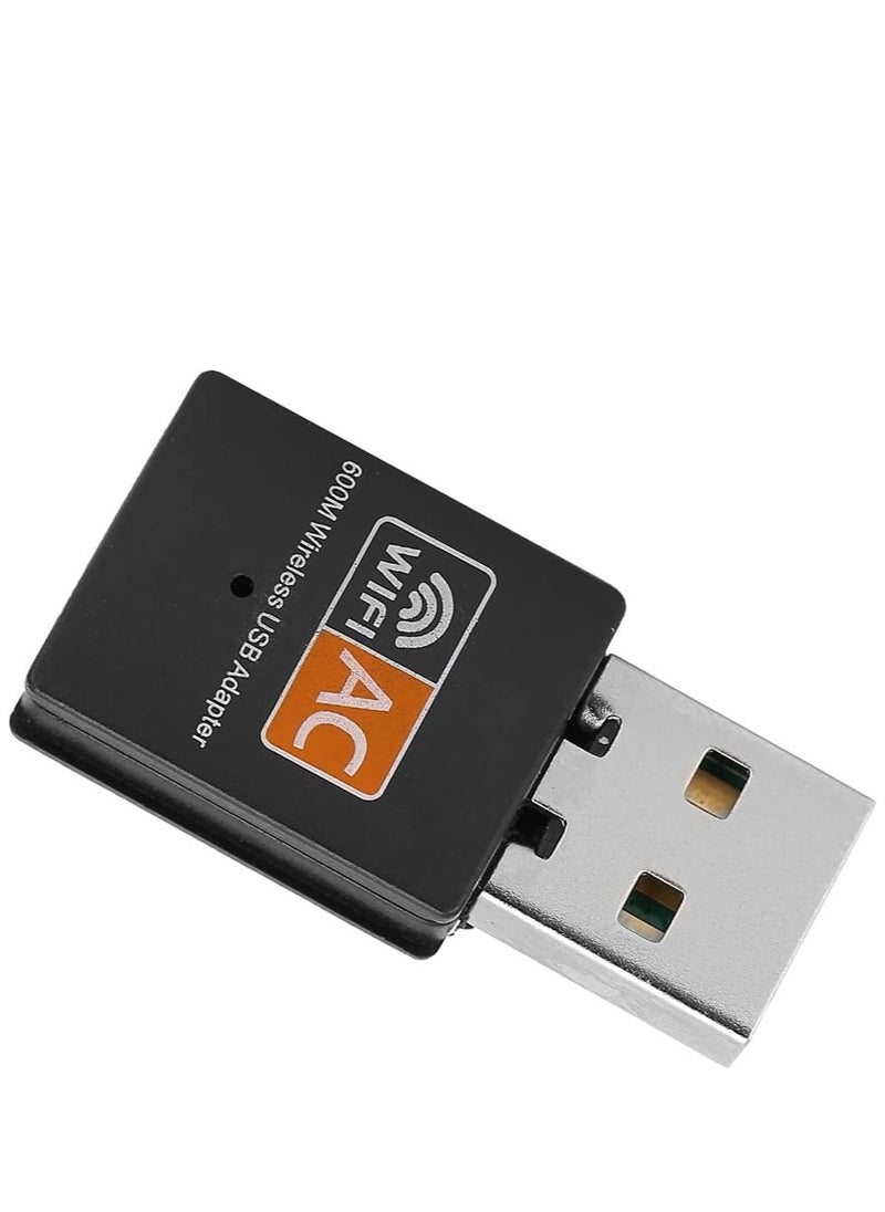 AROAQ - Dual Band 5GHz/2.4GHz WiFi Adapter, USB Network Card Adapter, 5G Computer Receiver, Mini 2.4G 8811 External Wireless Network Card for Windows - Image 1