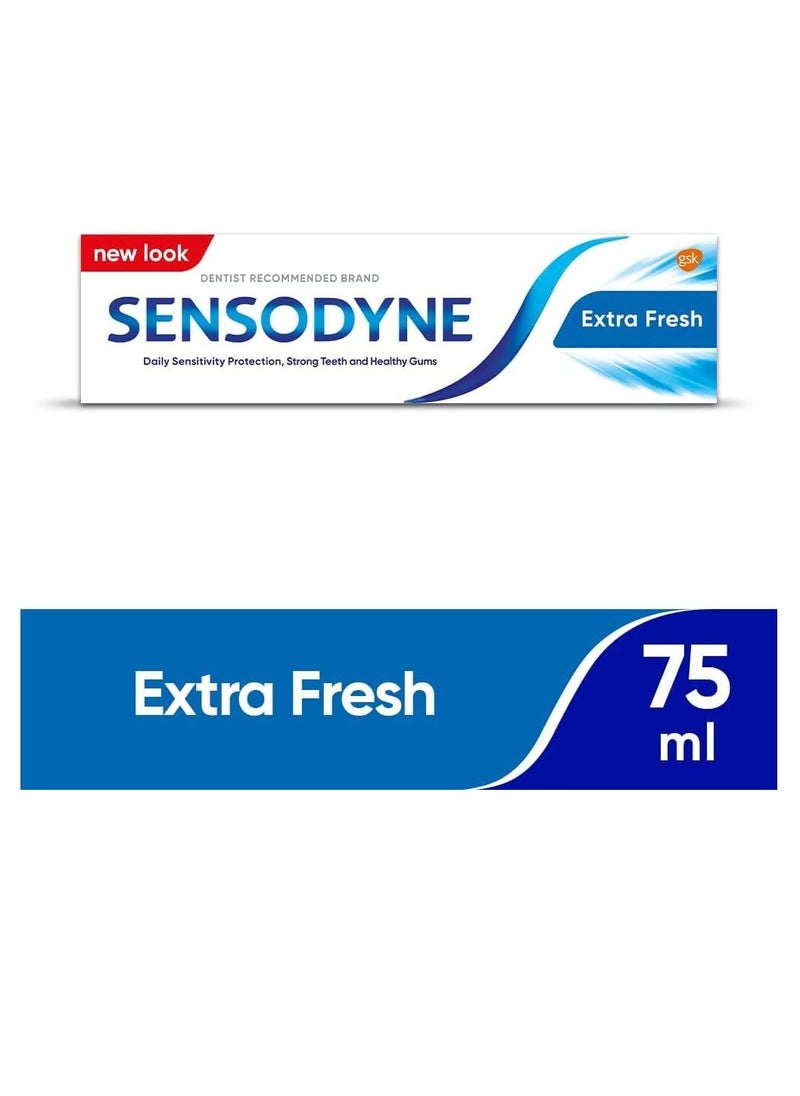 Sensodyne Extra Fresh New Look Toothpaste 75ml Refresh Your Smile