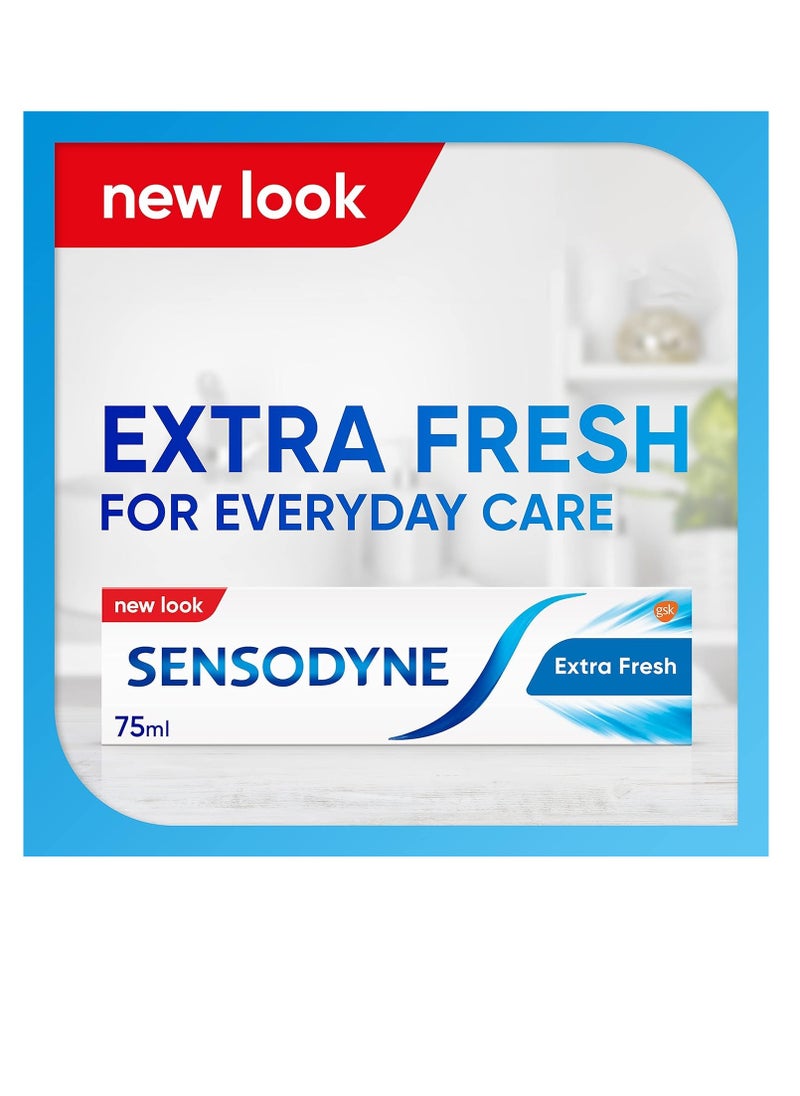 Sensodyne Extra Fresh New Look Toothpaste 75ml Refresh Your Smile