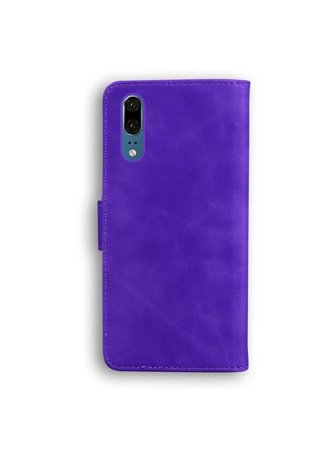 Zaboon Case For Huawei P20 Skin Feel Pure Color Flip Leather Phone Case - Image 3