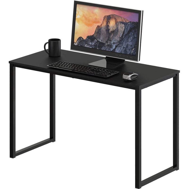 SHW Mission 32-Inch Home Office Computer Desk, Black - Image 1
