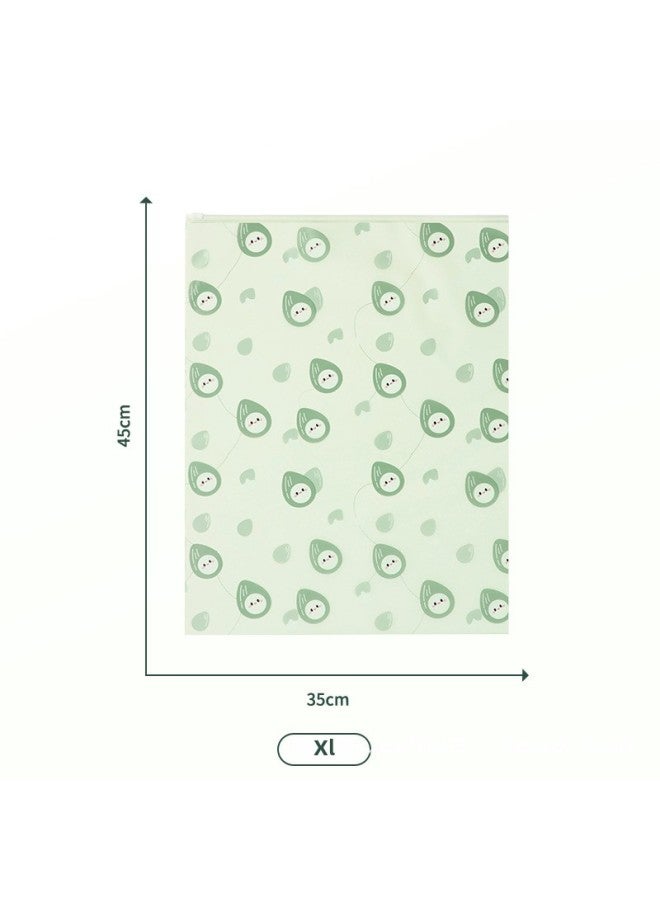 Nut Travel Storage Bag Clothes Tidy Bag Portable Frosted Waterproof Sealed Bag Luggage Clothes-Specification:35*45 Green - Image 1