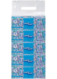Soft n Cool Soft N Cool Facial Tissue Nylon Pack 200 Sheets 2Ply, 5 Boxes  - Image 1