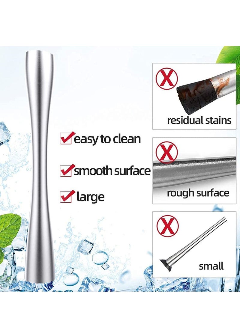 KASTWAVE Muddler for Drinks, 10-inch Stainless Steel Muddler and Mixing Spoon Drink Muddler with Case, Home Tool Set, Tools for Fruit Based Drinks Birthday, Party, and Housewarming  - Image 3