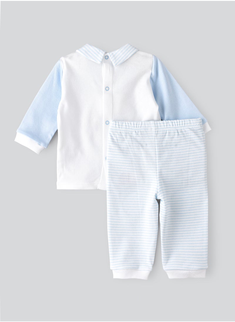 Tiny Hug Long Sleeve T-Shirt and Pyjama Set of Cotton for Boys, Soft and Comfortable Cotton Pajama Set for Kids, Perfect for Everyday Wear  - Image 2