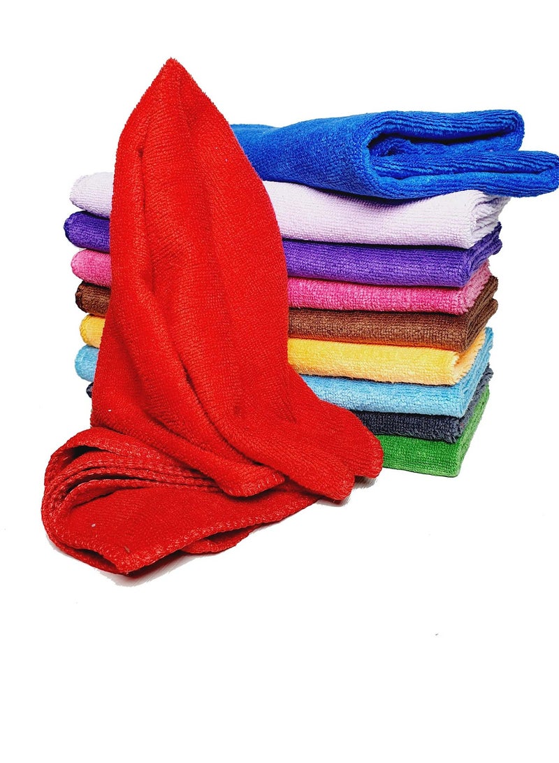 PAMEER Premium Microfiber Cleaning Towels 38 x 38cm, Improved 300gsm/480gm Ultra Thick Microfiber Cleaning Cloth, Scratch & Lint Free, Multi-Purpose Reusable Cleaning Rags for Home/Kitchen use. (5-Pack) - Image 5