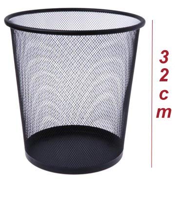 VeleSolv (Pack of 4 Metal Mesh Dustbin for Office use & Home/Multipurpose (Large, Black) - Image 2