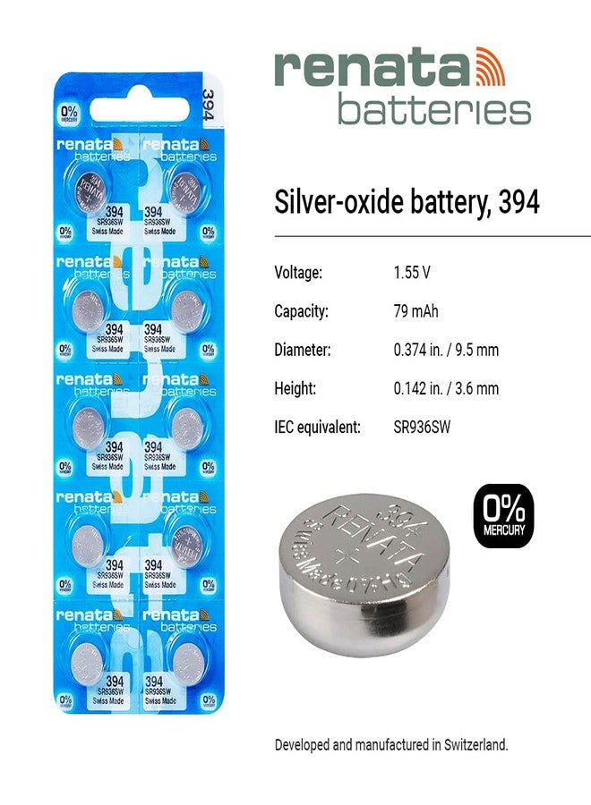 Renata 3 394 Button Cell Watch Batteries - Image 2
