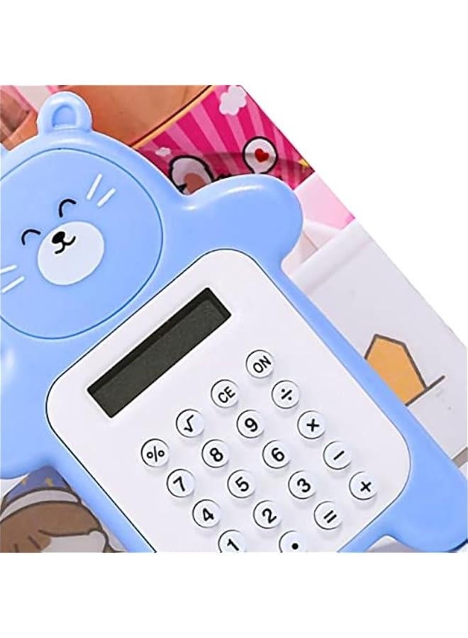 Portable Cute Bear sty1e 8 Digit Calculator Mini Cartoon Calculator with Rubber ons , Calculator , Calculator , Portable Cute Bear sty1e 8 DigCute Caculatators Caculatator Studen - Image 2