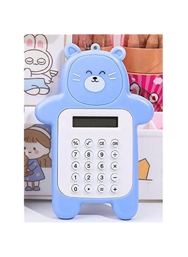 Portable Cute Bear sty1e 8 Digit Calculator Mini Cartoon Calculator with Rubber ons , Calculator , Calculator , Portable Cute Bear sty1e 8 DigCute Caculatators Caculatator Studen - Image 1