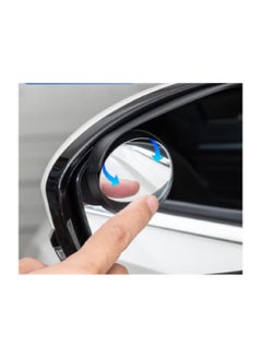 Agc Car Mirror Rain Guard with 2-Piece 360 ​​Degree Adjustable Round HD Side Mirror  - Image 3