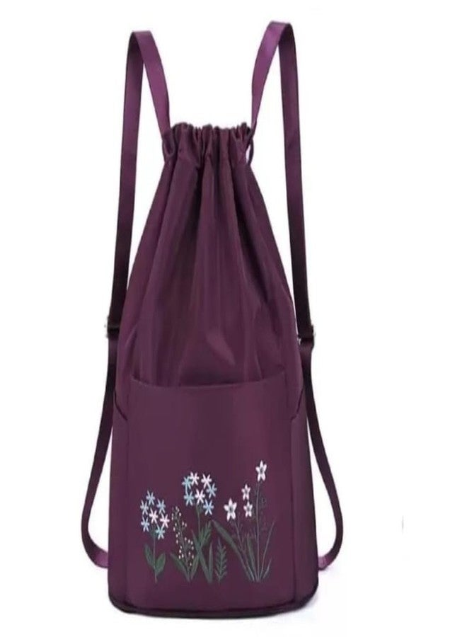 Firstdemand Travel Folding bag for Girls Women Trendy Waterproof Stylish Backpack Wine