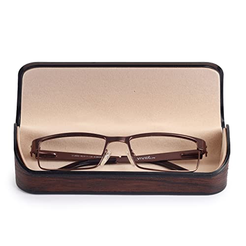 VIVID Vision Unisex Adult Lightweight Eyewear Specs Case Cover | Protect Eye Glasses | ABS | Plastic | Spectacles | Cases | AP-276 | Black-Brown - Image 4