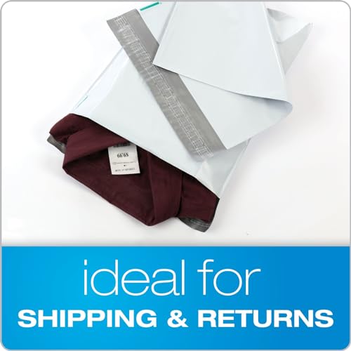Quality Park 12 x 15-1/2 Jumbo Poly Mailers, Redi-Strip Self-Sealing Closure, Water-Resistant, Tamper Evident, Recycled White, 100 per Box (QUA46199) - Image 3