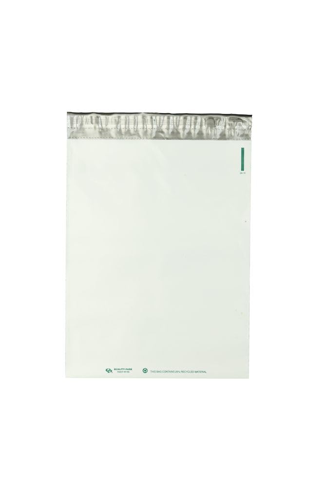 Quality Park 12 x 15-1/2 Jumbo Poly Mailers, Redi-Strip Self-Sealing Closure, Water-Resistant, Tamper Evident, Recycled White, 100 per Box (QUA46199) - Image 5