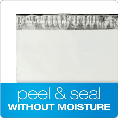 Quality Park 12 x 15-1/2 Jumbo Poly Mailers, Redi-Strip Self-Sealing Closure, Water-Resistant, Tamper Evident, Recycled White, 100 per Box (QUA46199) - Image 2