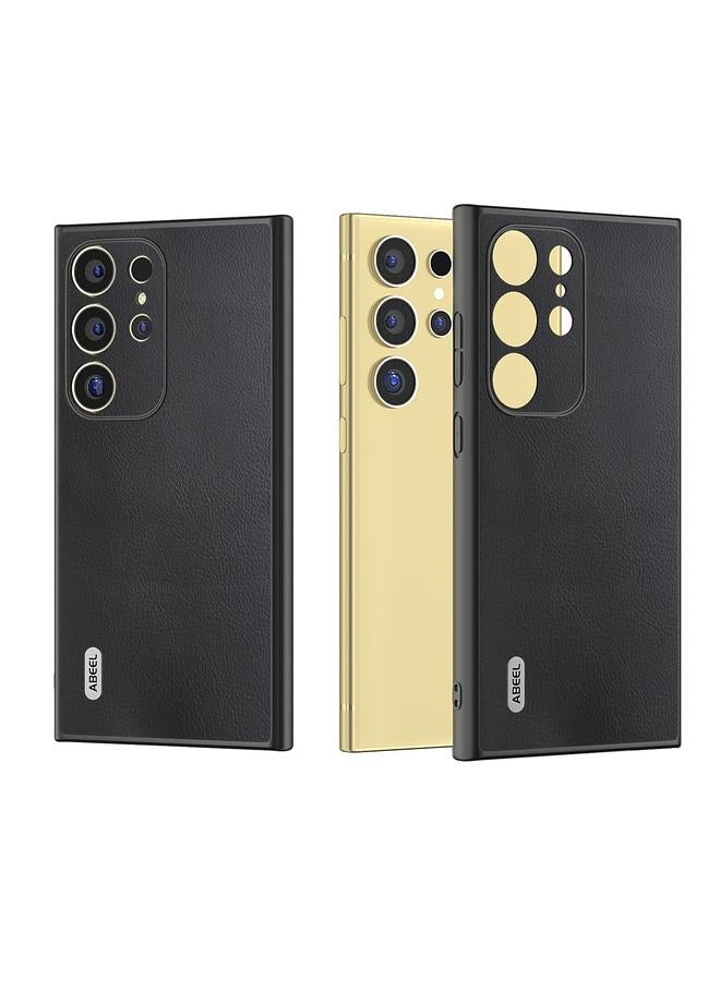 اس-توب حافظة لهاتف سامسونج جالاكسي S24 الترا 5G ABEEL مصنوعة من الجلد البيئي المقاوم للصدمات - Image 1