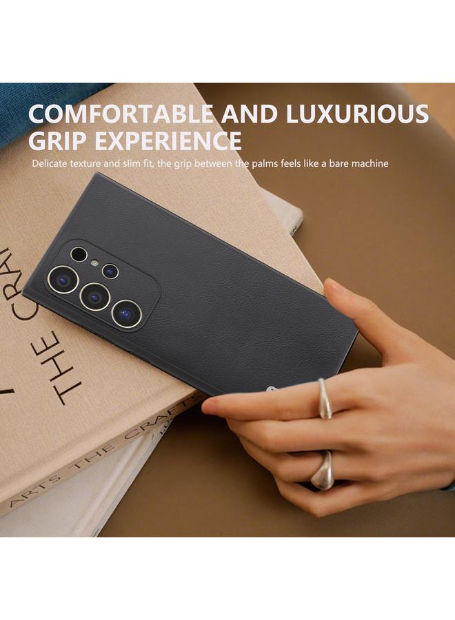 اس-توب حافظة لهاتف سامسونج جالاكسي S24 الترا 5G ABEEL مصنوعة من الجلد البيئي المقاوم للصدمات - Image 5